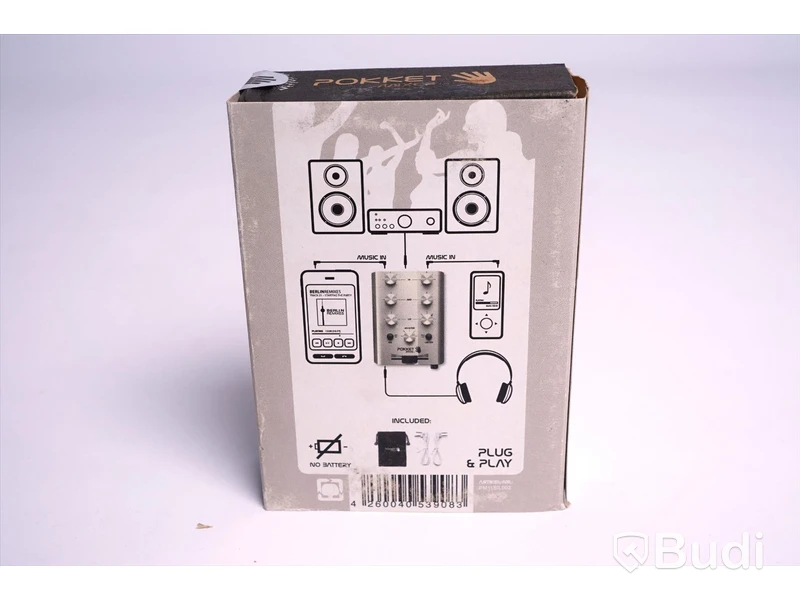 Mini-DJ-mixer - 3 st. Pokket mixer. Ny, Obruten förpackning.