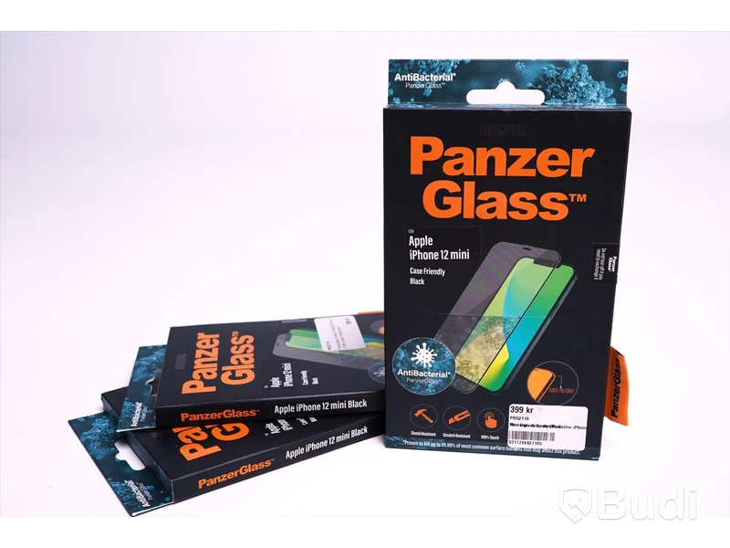 Skärmskydd - 3 st. Panzer Glass, iPhone 12 mini. Ny, Obruten förpackning.