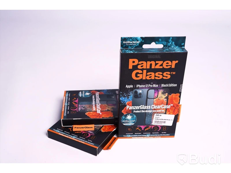 Mobilskal - 3 st. Panzer Glass, Clear Case, iPhone Pro Max. Ny, Obruten förpackning.