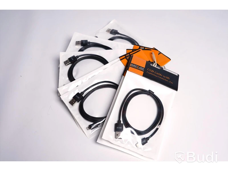 USB-kabel - 10 st. Macline, Lightning connector 1 m. Ny, Obruten förpackning.
