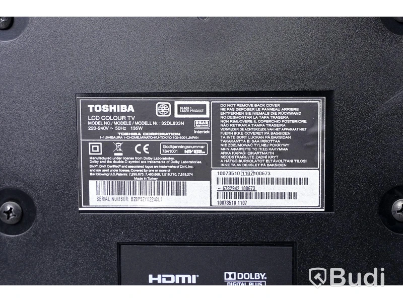 Toshiba LCD TV, 32 tum med fjärrkontroll