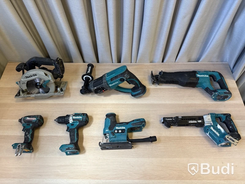7 st batterimaskiner Makita