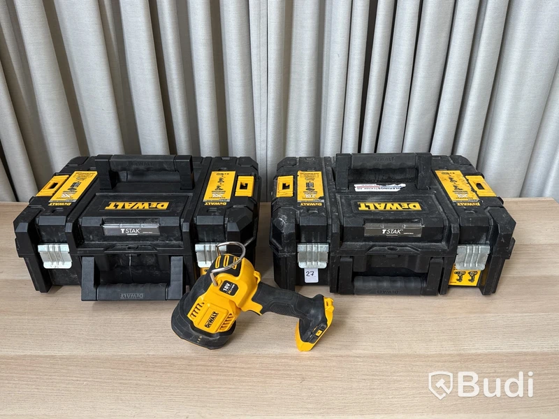 5 st batterimaskiner Dewalt