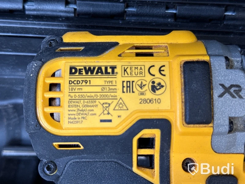 5 st batterimaskiner Dewalt