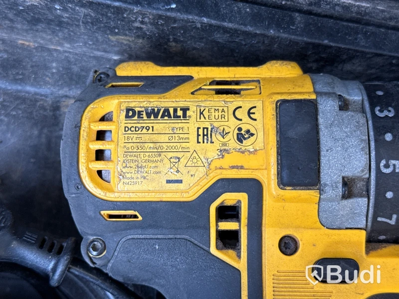 5 st batterimaskiner Dewalt