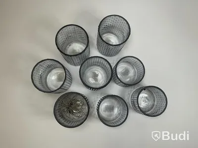 5st större & 3 st mindre glasvasar
