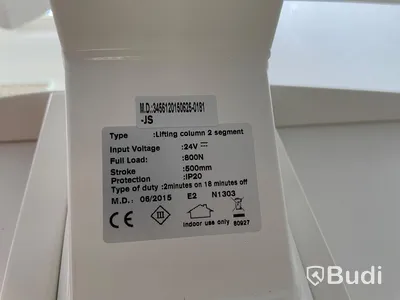 Elektriskt höj och sänkbart skrivbord vitt