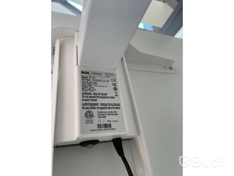 Elektriskt höj och sänkbart skrivbord vitt