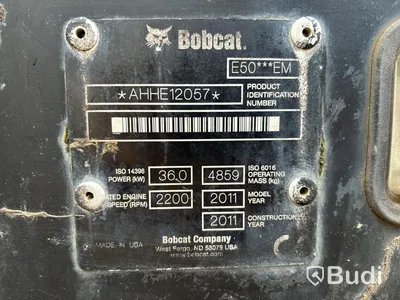 Bandgrävare Bobcat E50 med tiltrotator & redskap | 3989h | 2011