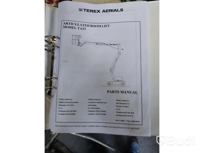 Vikbomslift Terex TA33E repobjekt