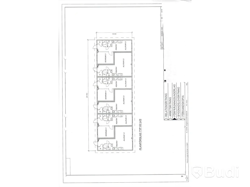 Bostadsenhet, 9st Moelven moduler, 6st lägenheter