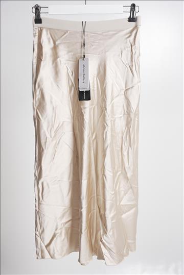 Kjol silke - Ahlvar Gallery, Hana Satin, Beige, strl. XS, Dam. Ny.