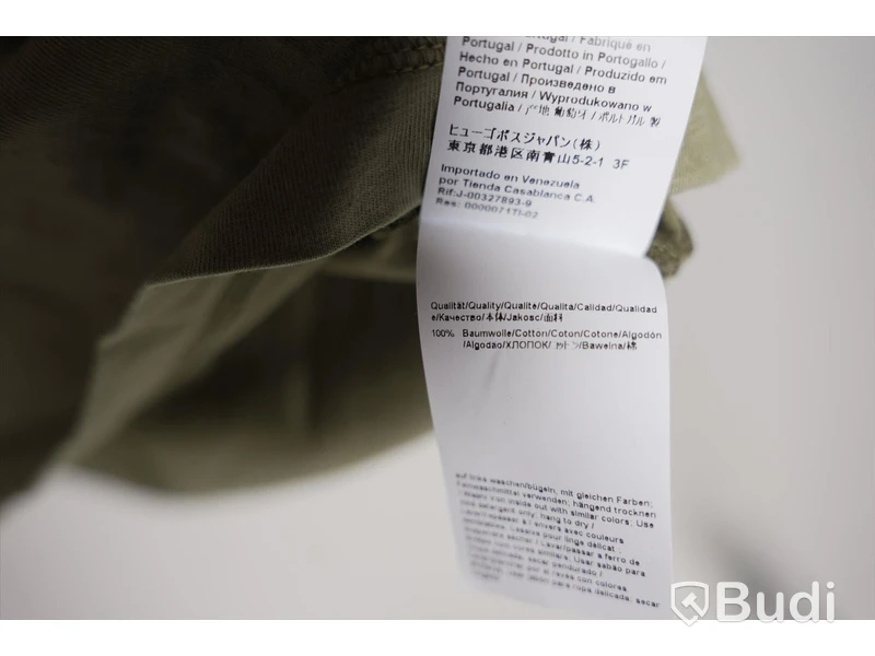 T-shirt - Hugo Boss, Tokks SS22, grön, Strl. S, Herr. Ny.