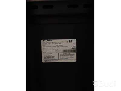 TV SHARP LC-50LE751E inkl stativ på hjul