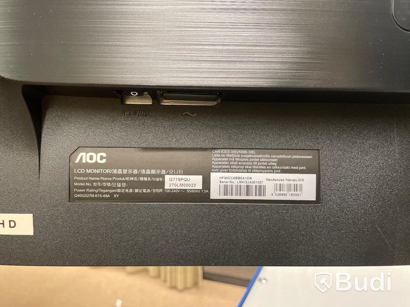 Datorskärm AOC I2775PQU, 27 tum