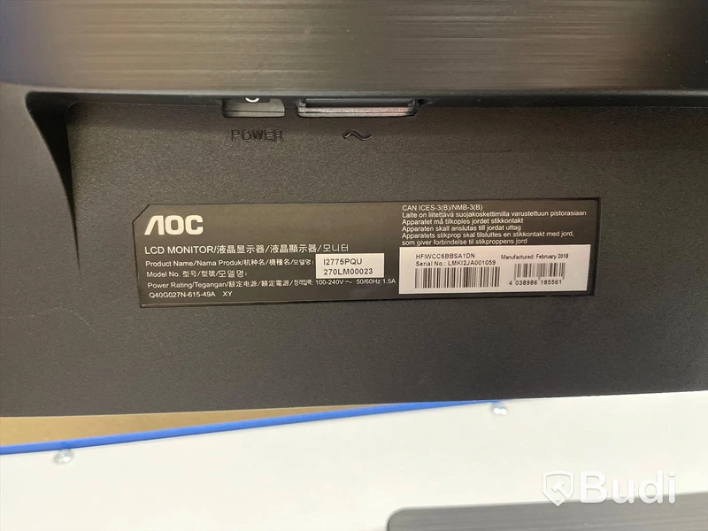 Datorskärm AOC I2775PQU, 27 tum