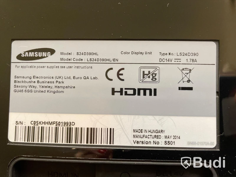 2st Datorskärm - Samsung S24D390