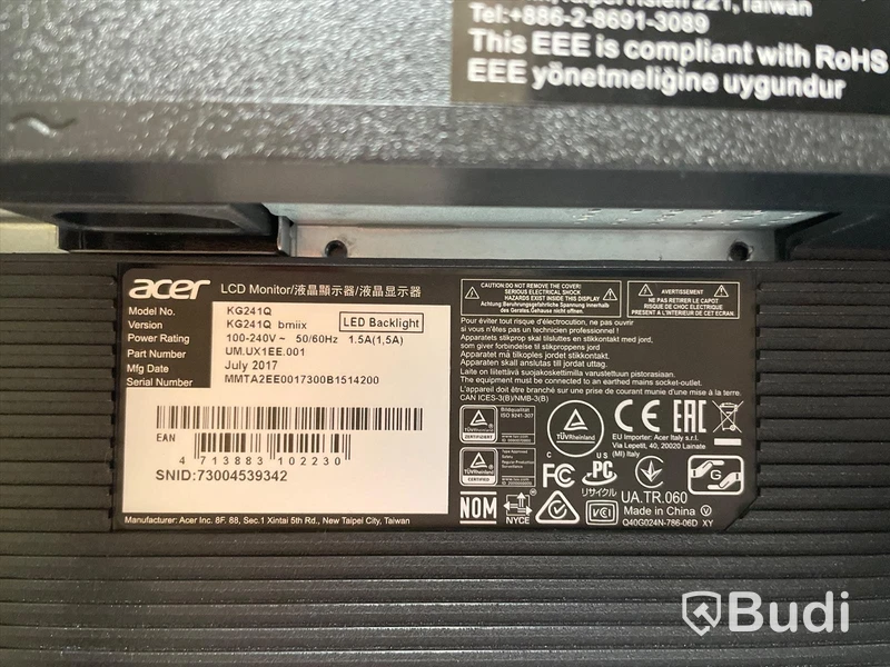2st Datorskärmar -  acer KG241Q