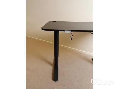 Elektriskt höj och sänkbart skrivbord svart. 120x80cm.