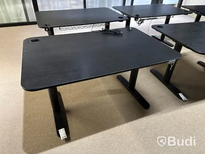 Elektriskt höj och sänkbart skrivbord svart. 120x80cm.