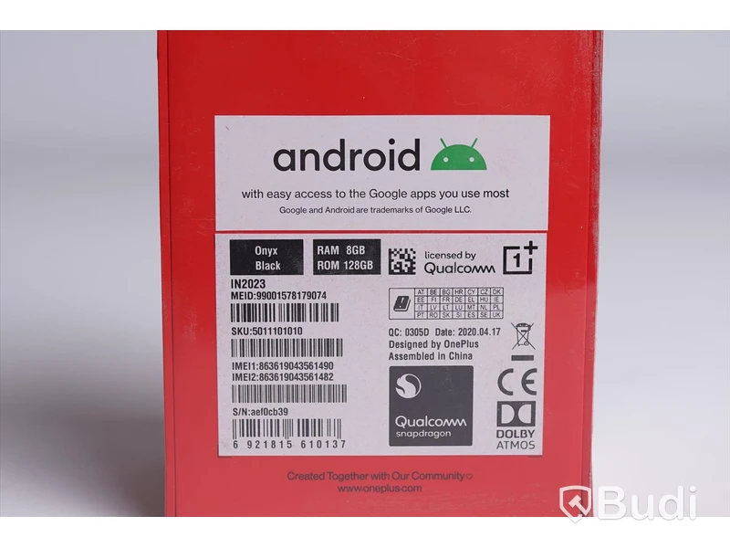 Mobil - OnePlus 8, Onyx Black, Ram 8GB, ROM 128GB. Ny, Obruten förpackning.