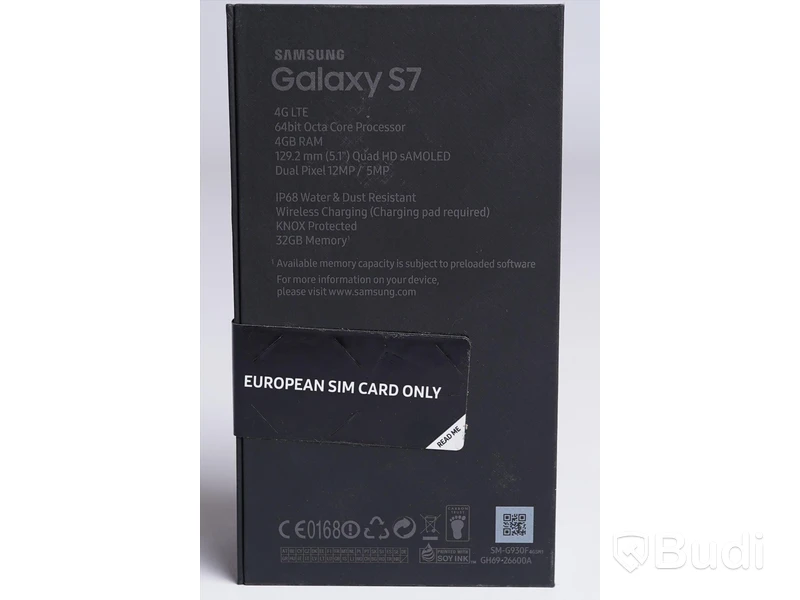 Mobil - Samsung Galaxy S7, Black Onyx, 32GB. Ny, Obruten förpackning.