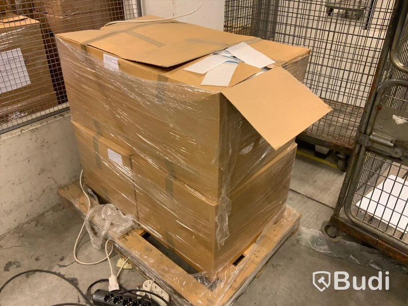 Pall med HDPE påsar för t.ex. mobiltelefoner med klisterremsa