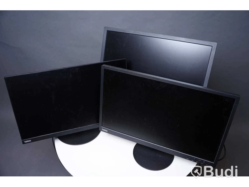 Datorskärmar 3st - Lenovo ThinkVision T24i-10, Lenovo ThinkVision T2424pA, Lenovo ThinkVision E24-10.