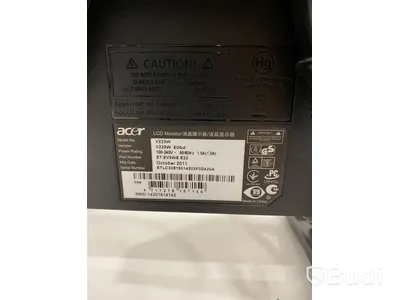 2 st Acer V223W EObd, 22” datorskärmar
