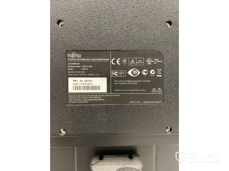 2 st Fujitsu L22T-3 LED, 21,5” skärmar
