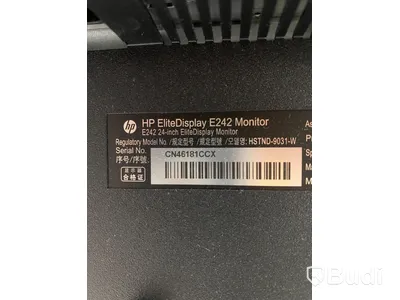 2 st HP EliteDisplay E242 Monitor, 24” skärmar
