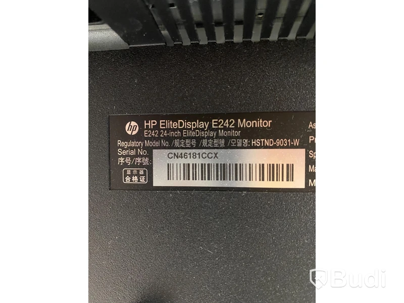 2 st HP EliteDisplay E242 Monitor, 24” skärmar
