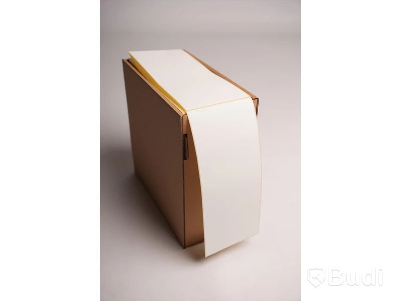 Låda med etiketter - Okänt märke, 107x251mm. Ny, Obruten förpackning.