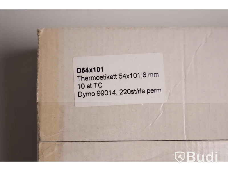 Låda med etikettrulle - Dymo D 54X101, 54x101,6mm. Ny, Obruten förpackning.