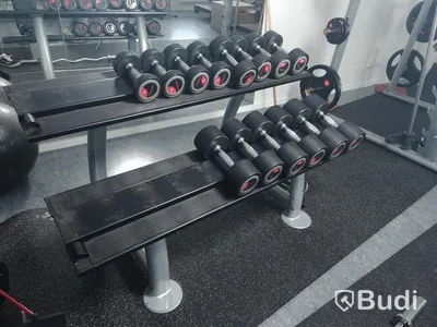 Life fitness hantlar med ställ 7 par