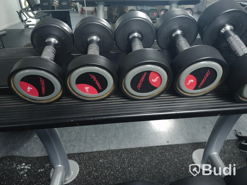 Life fitness hantlar med ställ 7 par