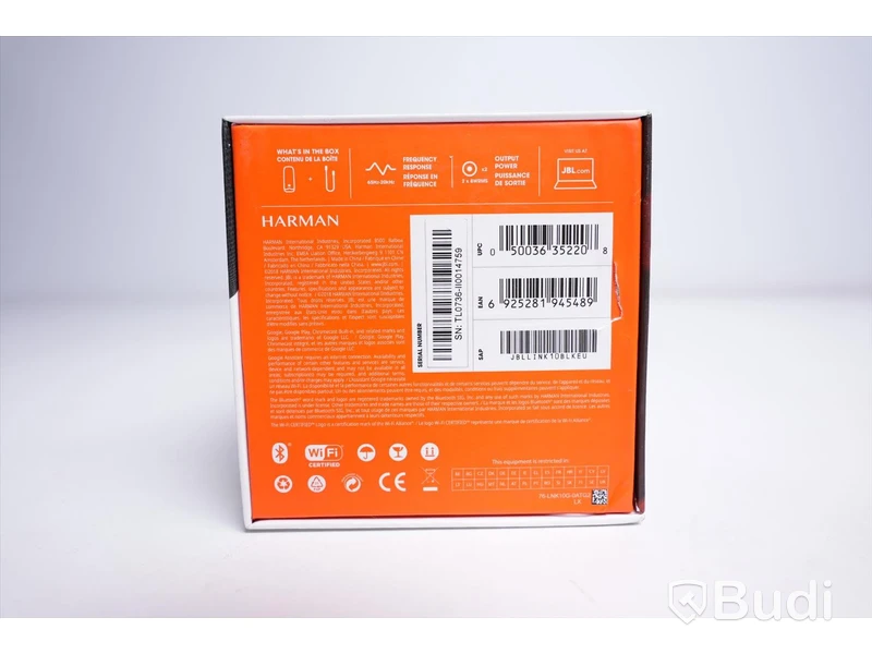 Trådlös högtalare - JBL by HARMAN, LINK 10, svart. Ny.