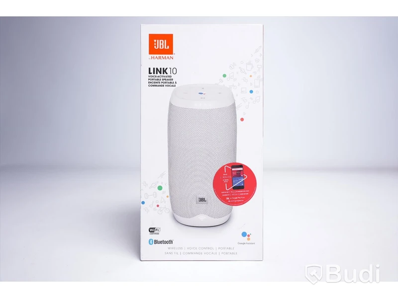 Trådlös högtalare - JBL by HARMAN, LINK 10, Vit. Ny.