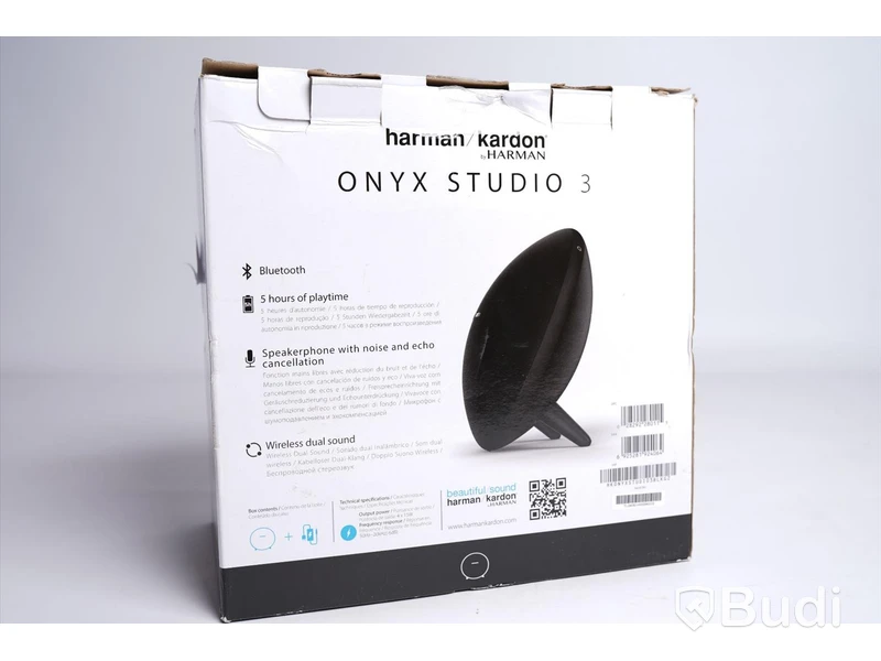 Trådlös högtalare - Onyx Studio 3, svart,  Harman/Kardon.
