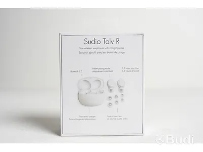 Trådlösa hörlurar - Sudio Tolv R (vit). Ny, Obruten förpackning.