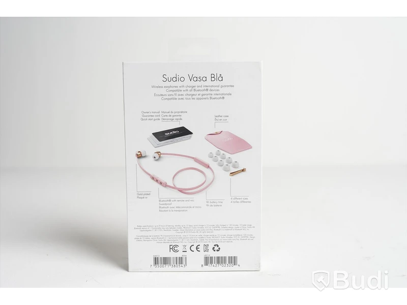 Trådlösa hörlurar 2st - Sudio Vasa Blå (rosa). Ny, Obruten förpackning.