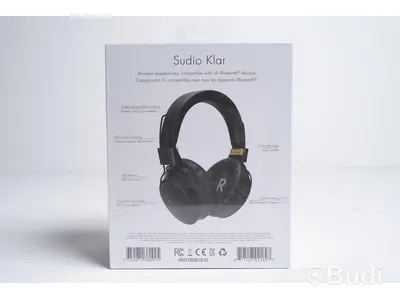 Trådlösa hörlurar - Sudio Klar (svart). Ny, Obruten förpackning.