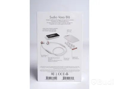 Trådlösa hörlurar 2st - Sudio, Vasa blå, vita. Ny, Obruten förpackning.