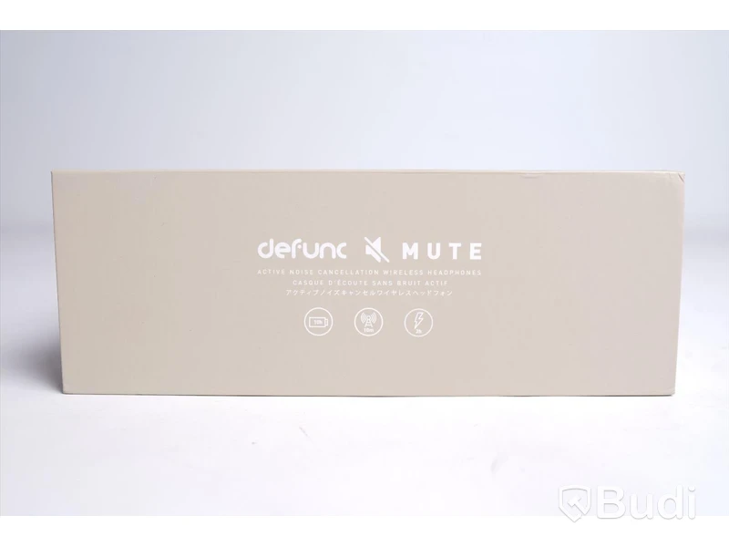 Trådlösa hörlurar - Defunc, MUTE, beige, saknar USB-sladd.