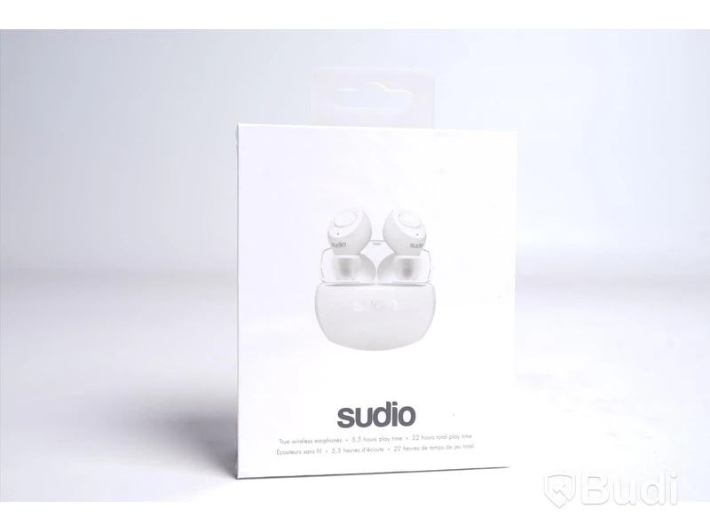 Trådlösa hörlurar - Sudio, TOLV R, vita, Ny, Obruten förpackning.