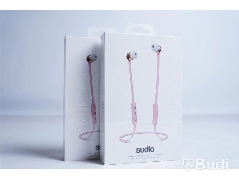 Trådlösa hörlurar 2 st - Sudio Vasa blå (rosa). Obruten förpackning.