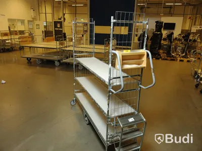 Rullvagn, lagervagn. Stor modell med 3 hyllplan