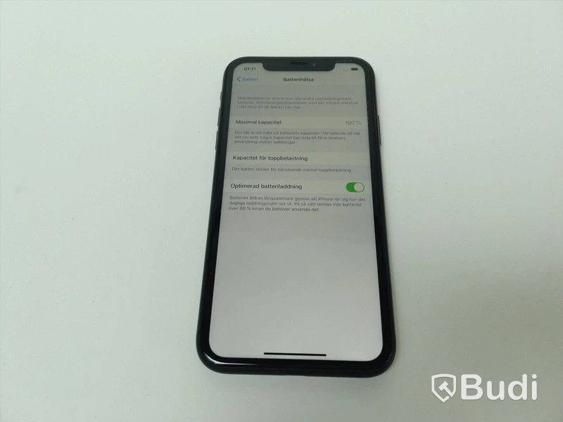 Iphone Xr, 64 GB utan tillbehör 100 procent batterihälsa