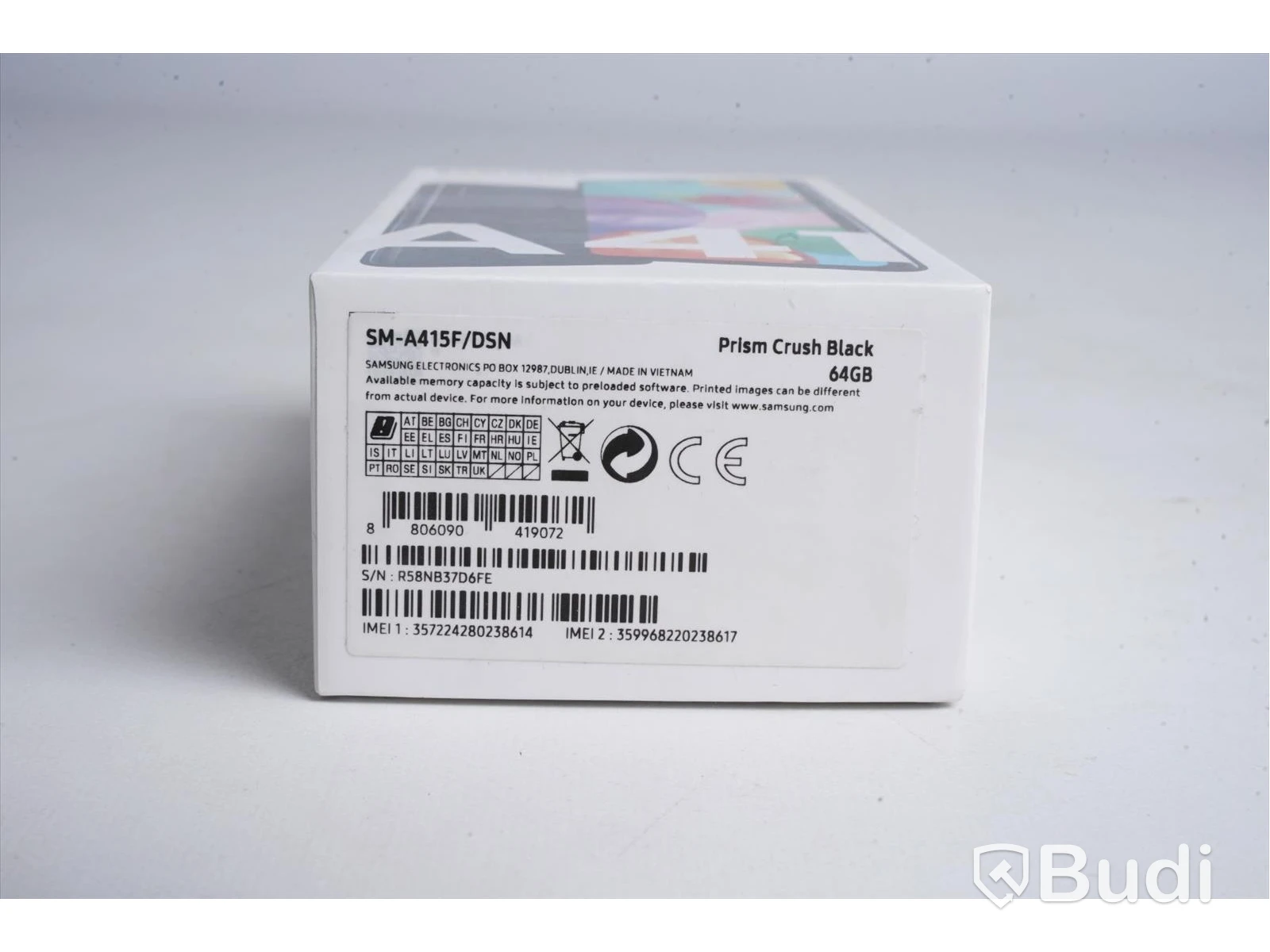 Samsung Galaxy A41, 64 GB, Prism Crush Black, Ny, Obruten förpackning.