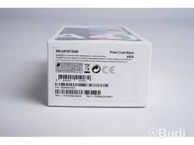 Samsung Galaxy A41, 64 GB, Prism Crush Black, Ny, Obruten förpackning.